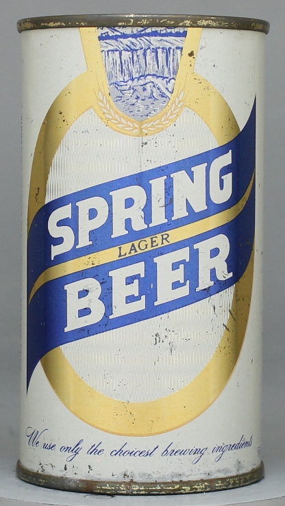 Spring Lager Beer Flat Top Can