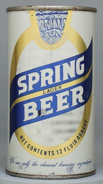 Spring Lager Beer Flat Top Can