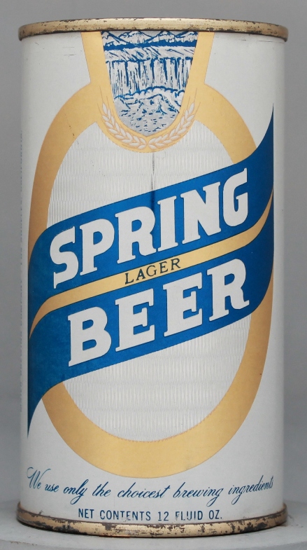 Spring Lager Beer Flat Top Can