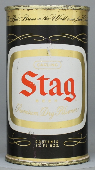 Stag Premium Dry Pilsener, Carling Beer Flat Top Can