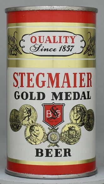 Stegmaier Gold Medal Beer Flat Top Can