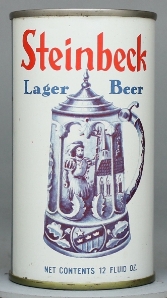 Steinbeck Lager Beer Flat Top Can