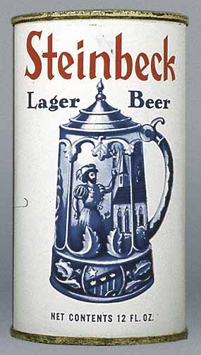 Steinbeck Lager Beer Flat Top Can