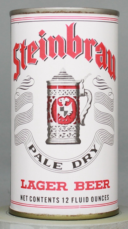 Steinbrau Pale Dry Lager Beer Flat Top Can