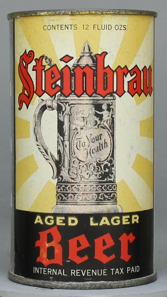 Steinbrau Aged Lager Beer Flat Top Can
