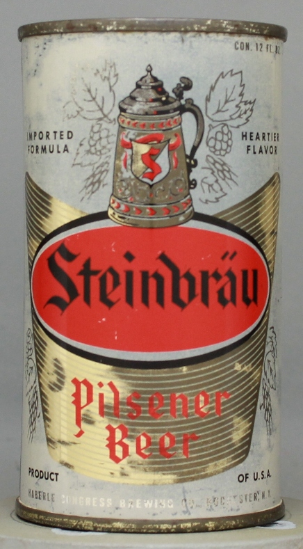 Steinbrau Pilsener Beer Flat Top Can