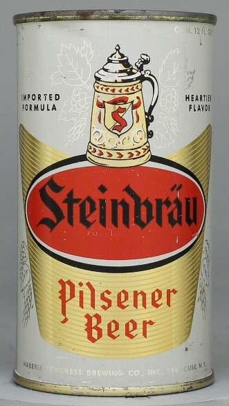 Steinbrau Pilsener Beer Flat Top Can