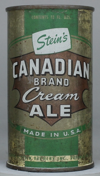 Stein's Canadian Brand Ale Flat Top Can