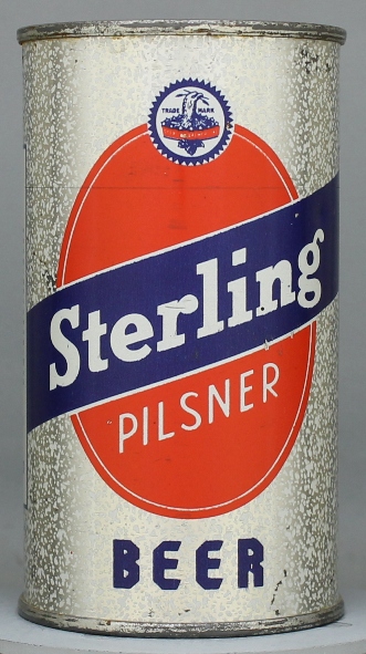 Sterling Pilsner Beer Flat Top Can