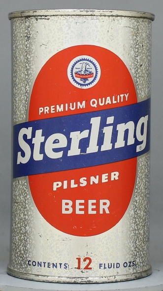 Sterling Premium Quality Pilsner Beer Flat Top Can