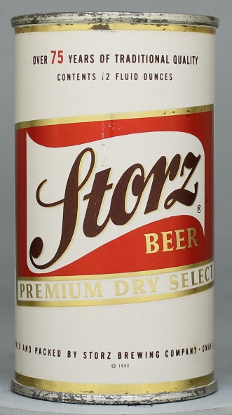 Storz Premium Dry Select Beer Flat Top Can