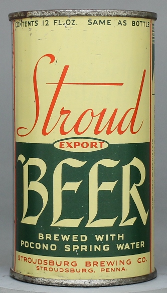 Stroud Export Beer Flat Top Can