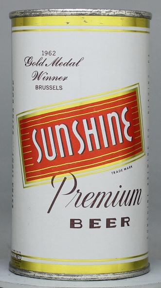 Sunshine Premium Beer Flat Top Can
