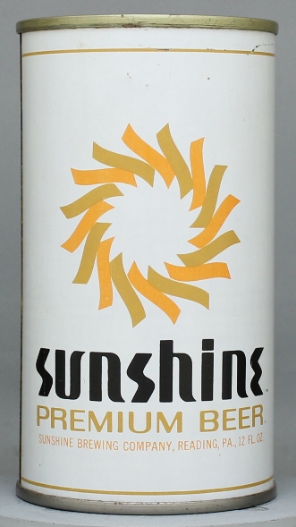 Sunshine Premium Beer Flat Top Can