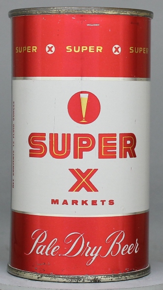 Super X Pale Dry Beer Flat Top Can