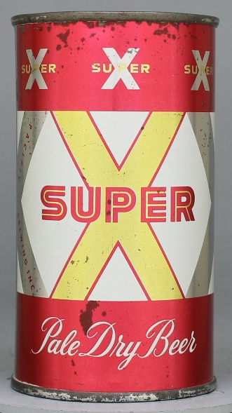 Super X Pale Dry Beer Flat Top Can