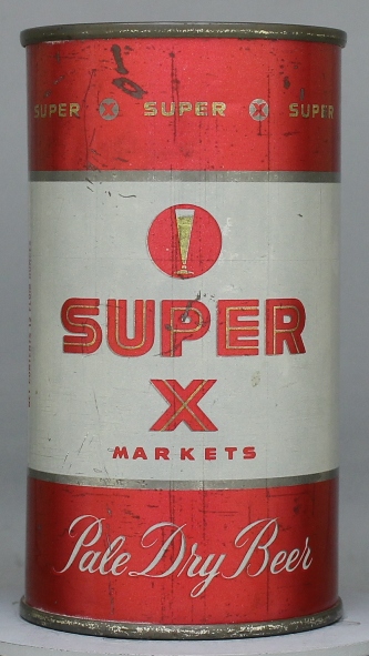 Super X Beer Flat Top Can