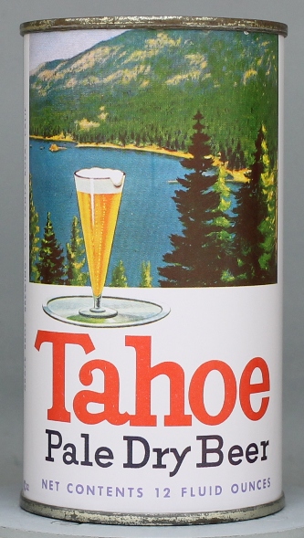 Tahoe Pale Dry Beer Flat Top Can