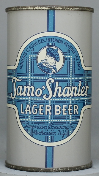 Tam O'shanter Lager Beer Flat Top Can