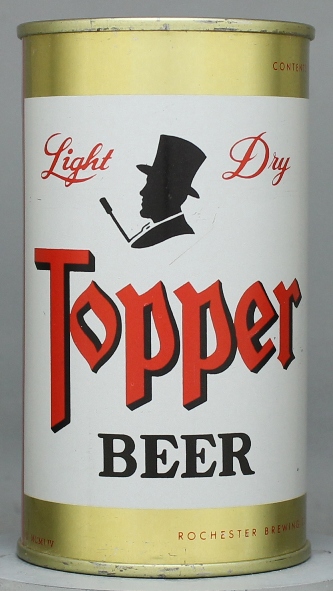Topper Light Dry Beer Flat Top Can