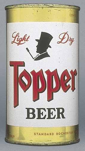 Topper Light Dry Beer Flat Top Can