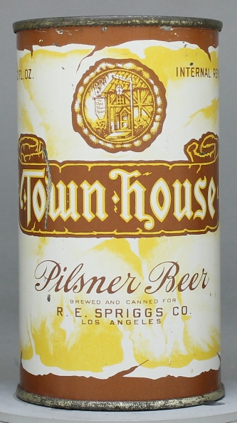 Town House Pilsner Beer Flat Top Can