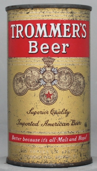 Trommer's Beer Flat Top Can