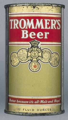 Trommer's Beer Flat Top Can
