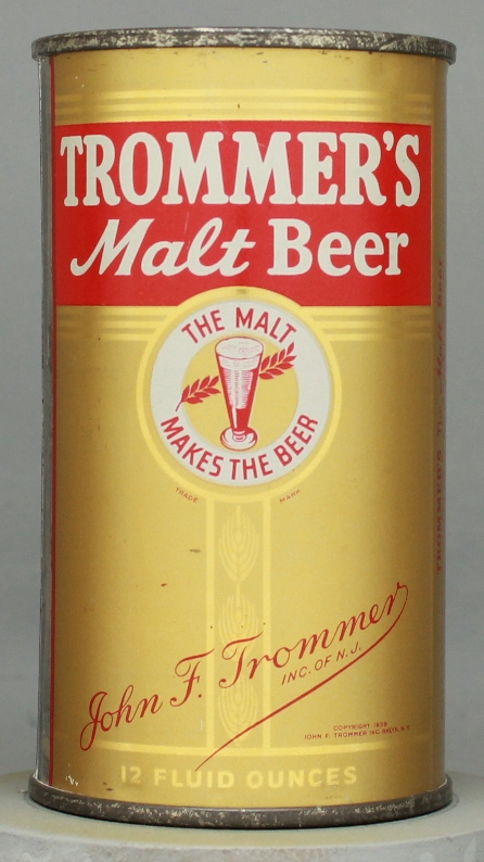 Trommer's Malt Flat Top Can