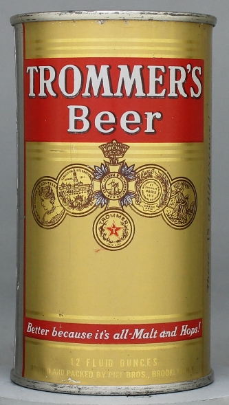 Trommer's Beer Flat Top Can
