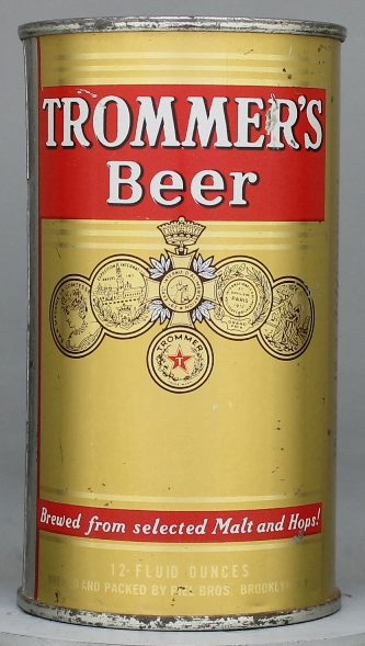 Trommer's Beer Flat Top Can