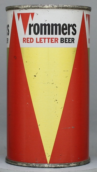 Trommers Red Letter Beer Flat Top Can