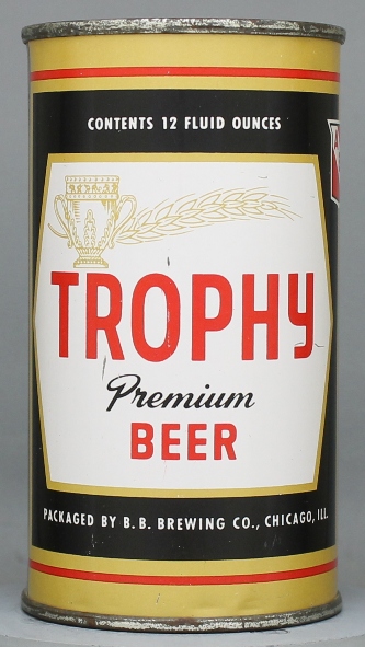 Trophy Premium Beer Flat Top Can