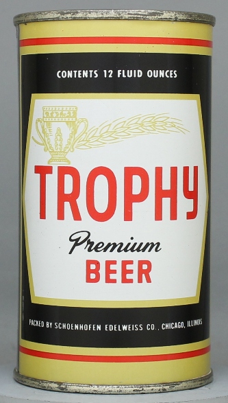 Trophy Premium Beer Flat Top Can