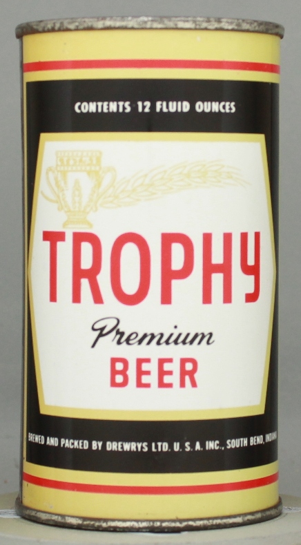 Trophy Premium Beer Flat Top Can