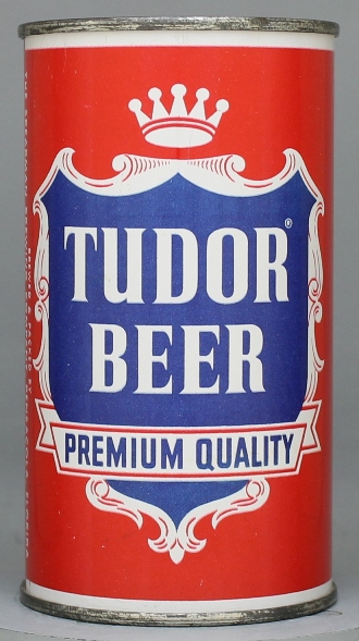 Tudor Premium Quality Beer Flat Top Can