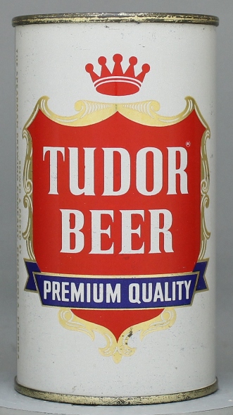 Tudor Premium Quality Beer Flat Top Can