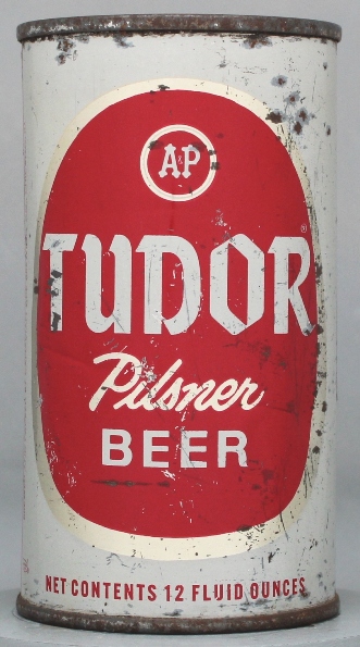 Tudor Pilsner Beer Flat Top Can