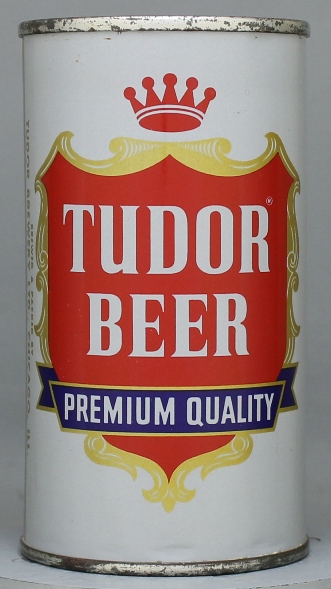 Tudor Premium Quality Beer Flat Top Can