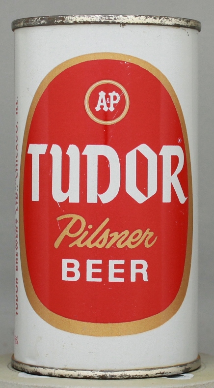Tudor Pilsner Beer Flat Top Can