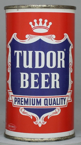 Tudor Premium Quality Beer Flat Top Can