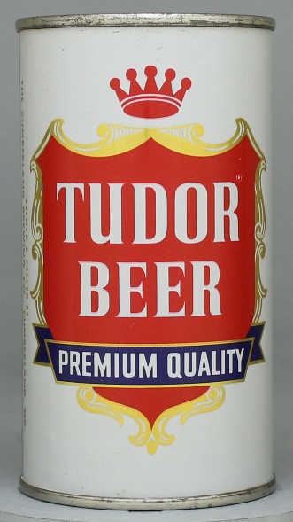 Tudor Premium Quality Beer Flat Top Can