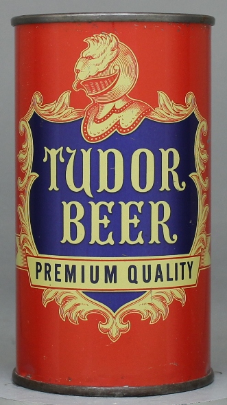 Tudor Premium Quality Beer Flat Top Can