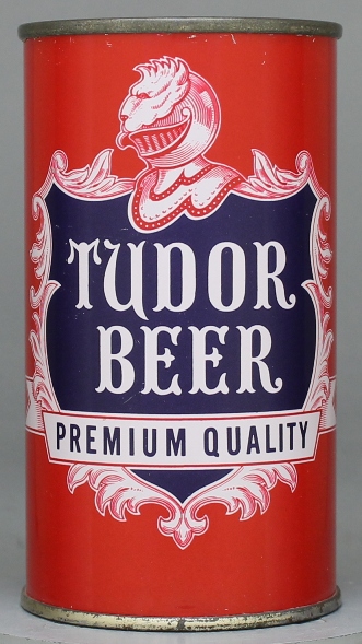 Tudor Premium Quality Beer Flat Top Can