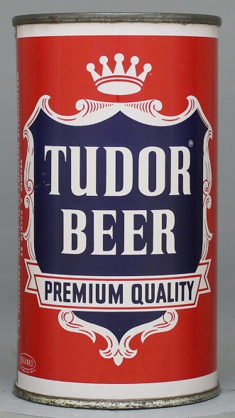 Tudor Premium Quality Beer Flat Top Can