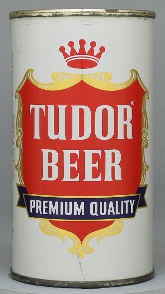 Tudor Premium Quality Beer Flat Top Can