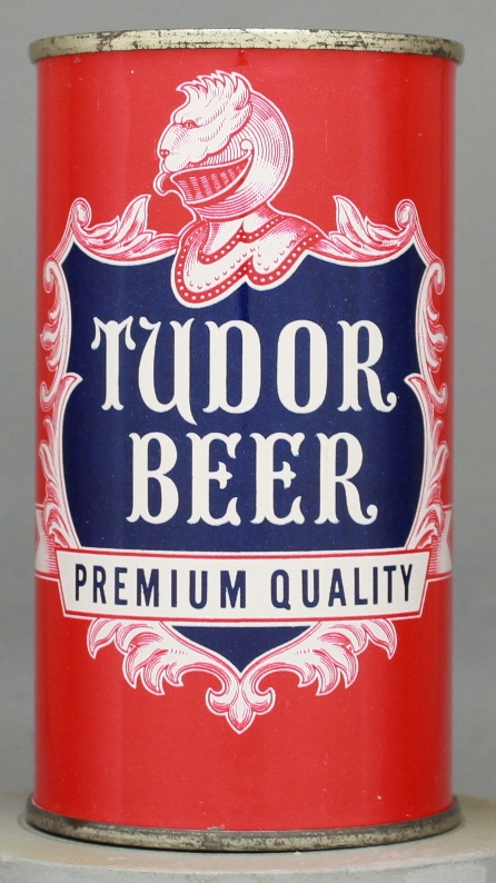 Tudor Premium Quality Beer Flat Top Can