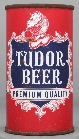 Tudor Premium Quality Beer Flat Top Can