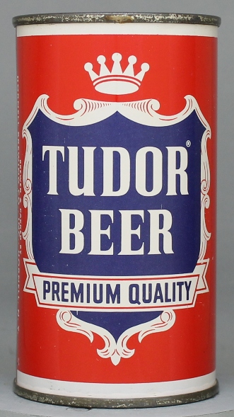 Tudor Premium Quality Beer Flat Top Can