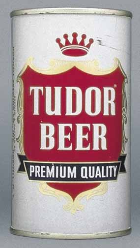 Tudor Premium Quality Beer Flat Top Can